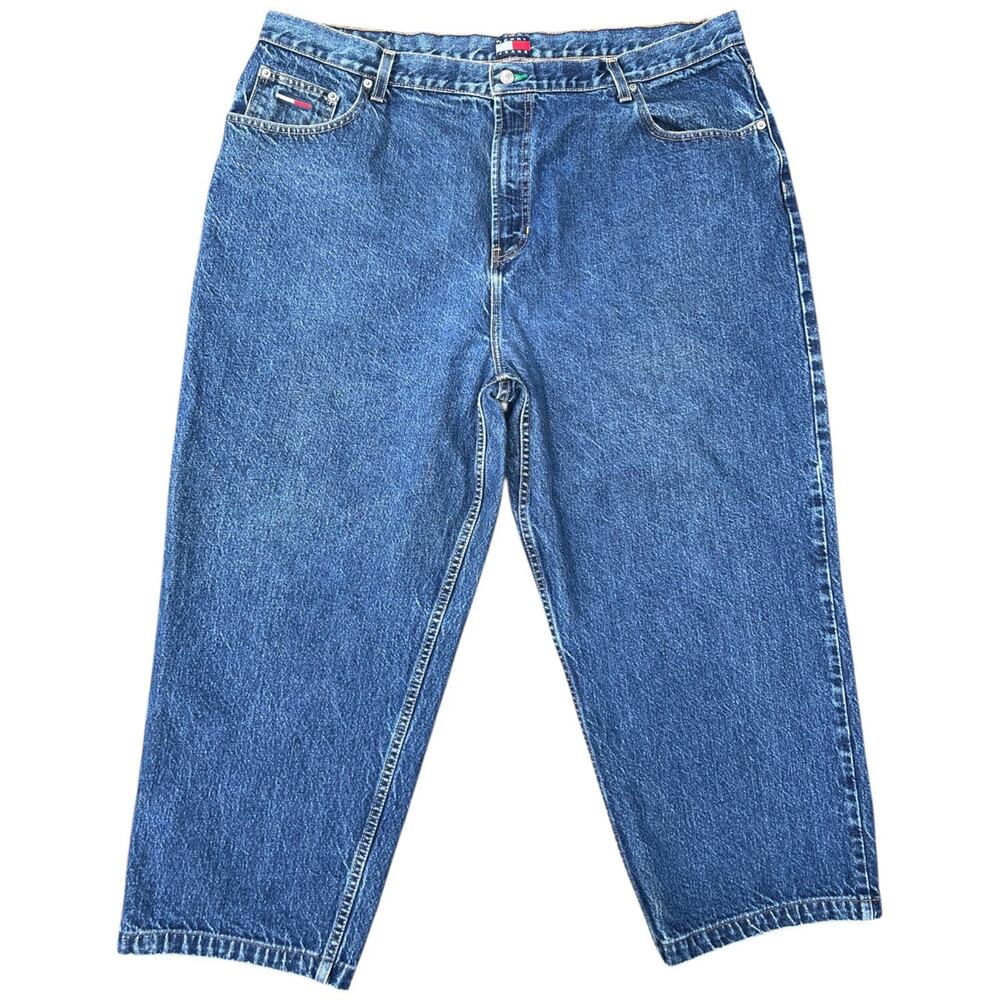 90s Y2K Tommy Hilfiger Relaxed Fit Blue Jeans Men’s 44x32 Skater Hip Hop